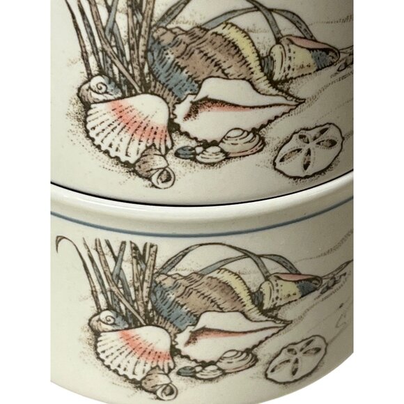 Vintage Seashore Otagiri Soup Mugs Used Set of 2 Japan - Picture 14 of 15